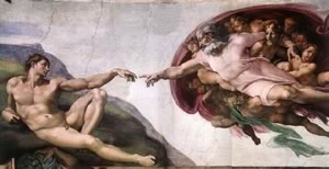 The Creation of Adam, c.1511 by Michelangelo