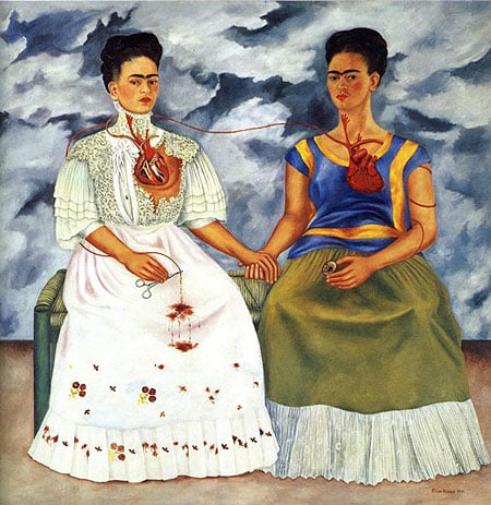 Painting Title: The Two Fridas 1939  Collection of the Museo de Arte Moderno, Mexico City