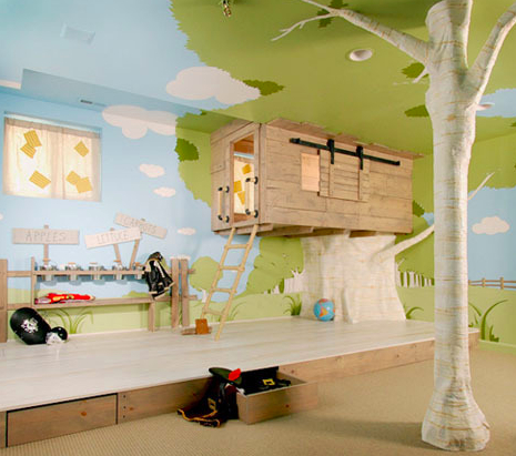 Tree House Play Room from Apartment Therapy Ohdeedoh
