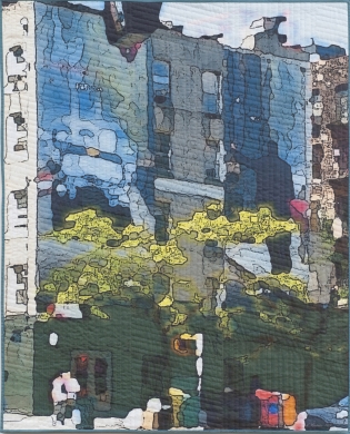 Soft City: Blue Wall by Marilyn Henrion on Zatista.com