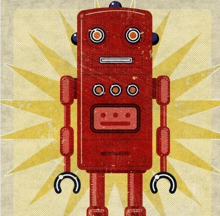 etsy.com "Ted Box Art Robot" by John W. Golden 