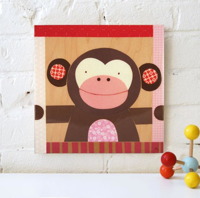 petitcollage.com "Pink Monkey" by Petit Collage